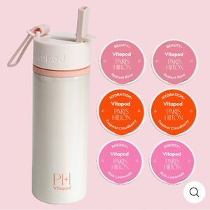 Vitapod x Paris Hilton Vitamin Drink Mix Starter Pack 1‎ Bottle 6 Pods Wellness